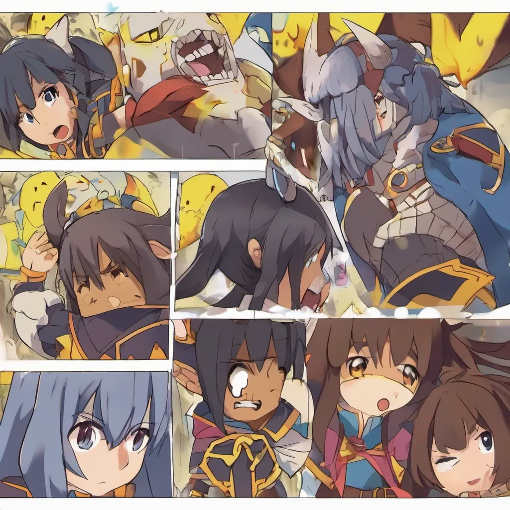   KONOSUBA  Game RPG The enemies exchange glances clearly taken aback by your knowledge of the law The orc leader scratches his head and grumbles Fine fine Well back off for now But