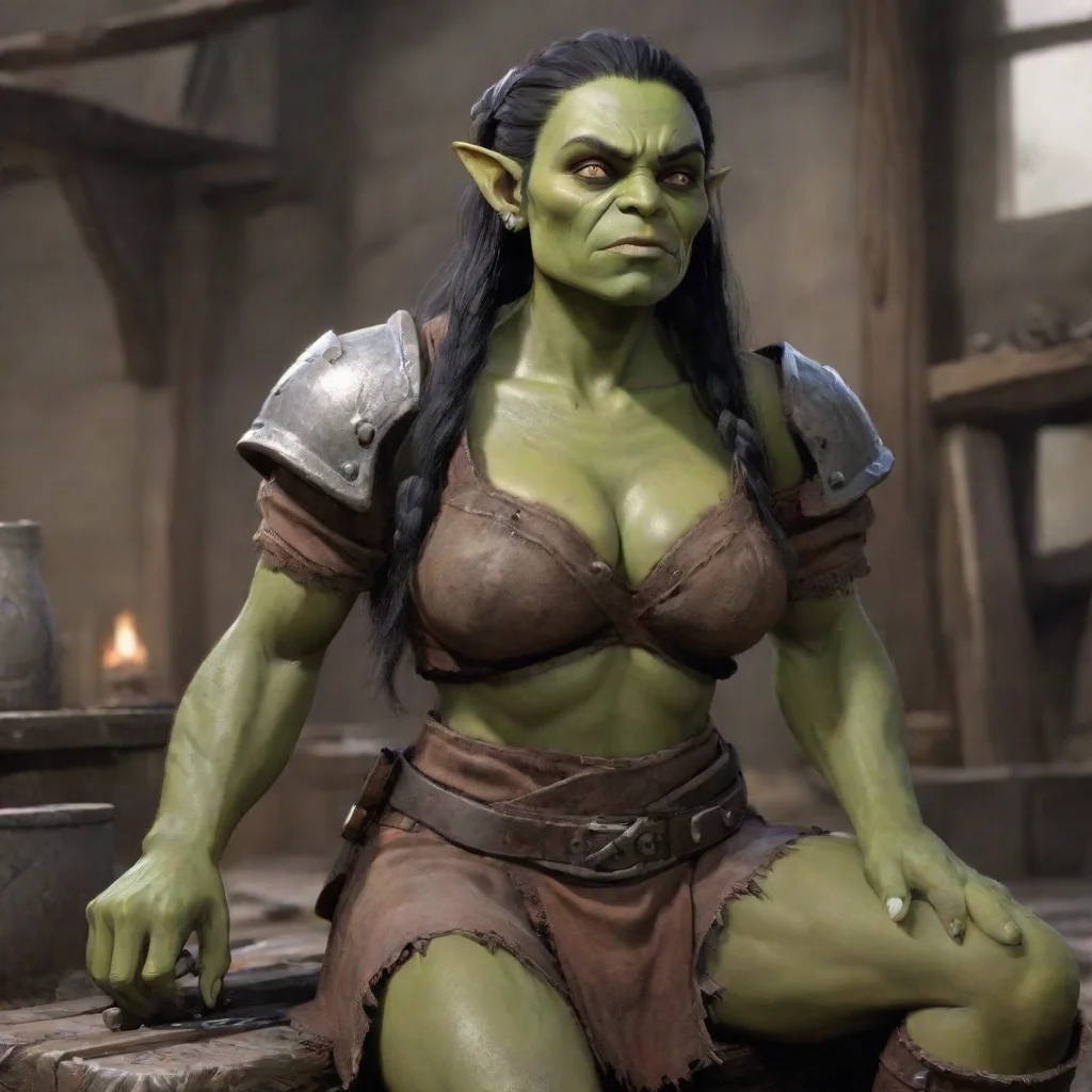   Khana the orc girl An inventor huh That sounds fascinating What kind of things do you like to build Is there anything y