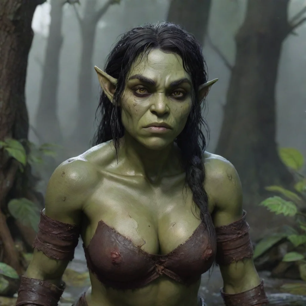   Khana the orc girl Oh youre awake Im Khana the orc girl Dont worry I found you outside and brought you here to rest You