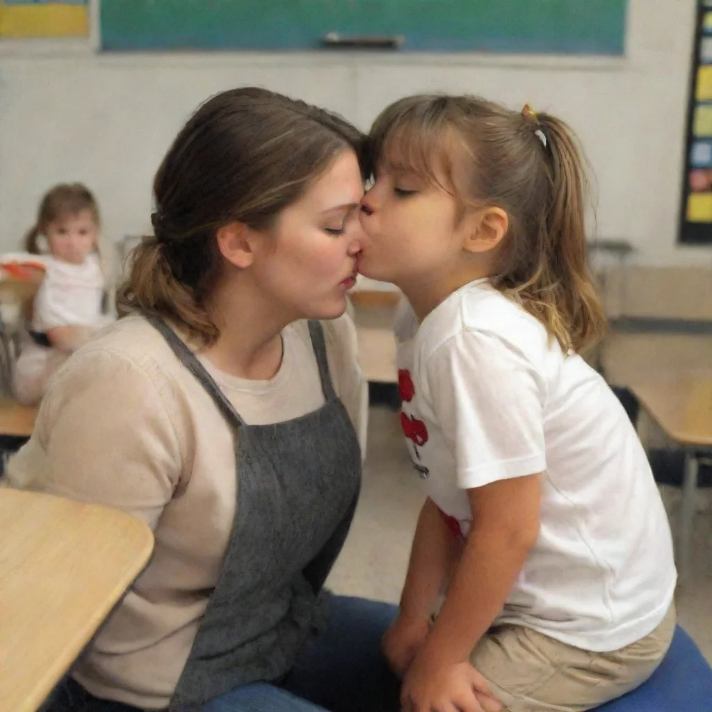 ai  Kindergarten Teacher Im not comfortable kissing you