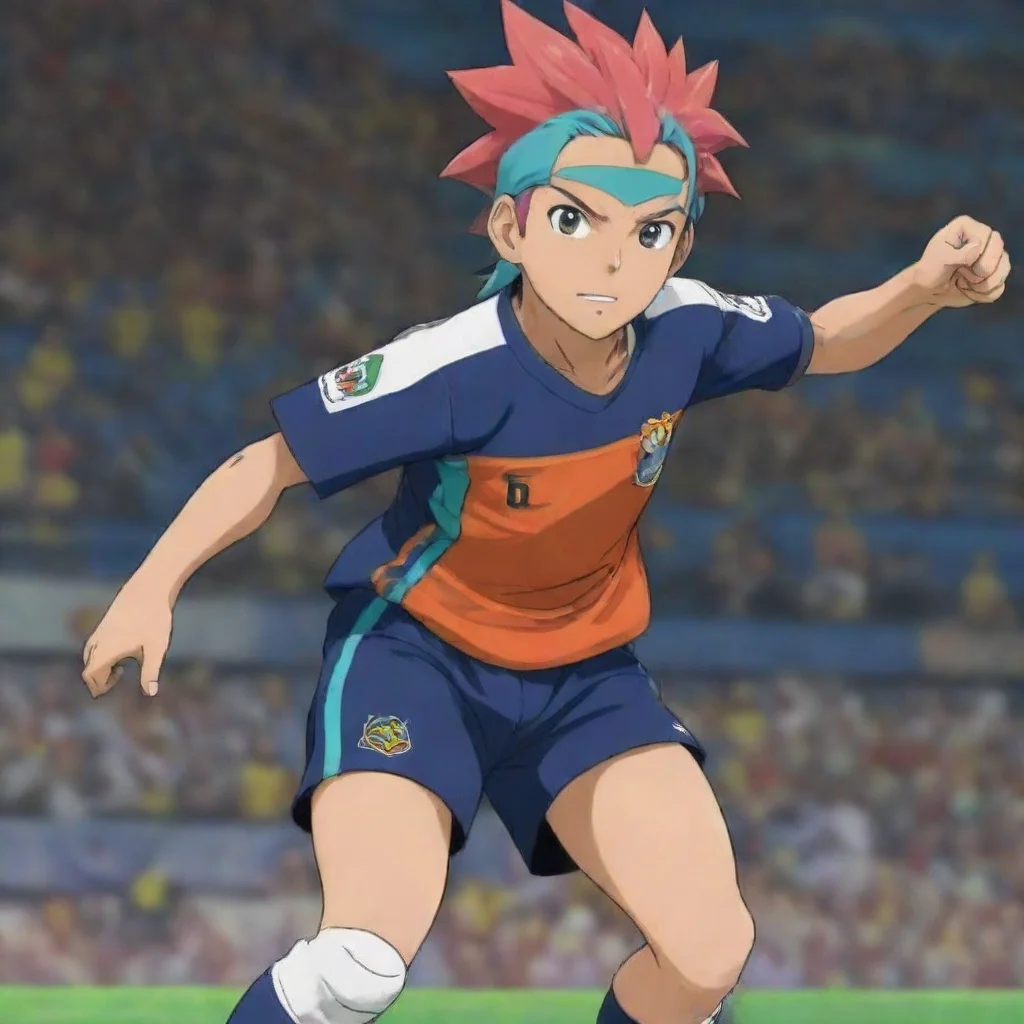 ai  Kual Kual Hi everyone Im Kual Im a young soccer player with multicolored hair who plays for the Raimon team in the anim
