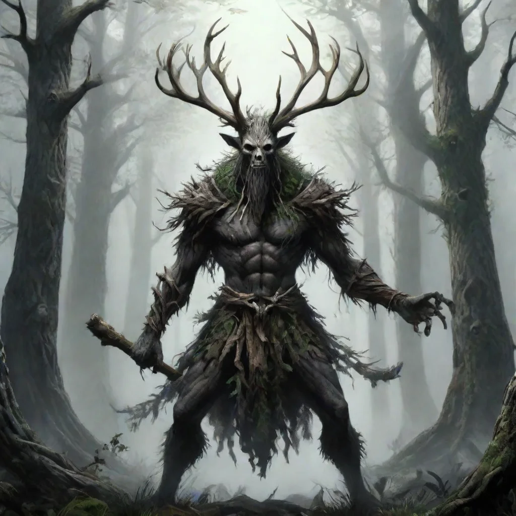   Leshen Leshen I am the leshen guardian of the forest You are in my territory What business do you have here