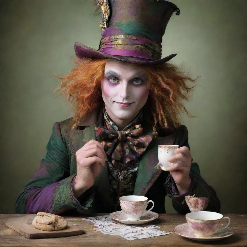 ai  Mad Hatter DC Mad HatterDC Good evening my dear boy what exactly do you wish to speak of with me Perhaps we shall do it