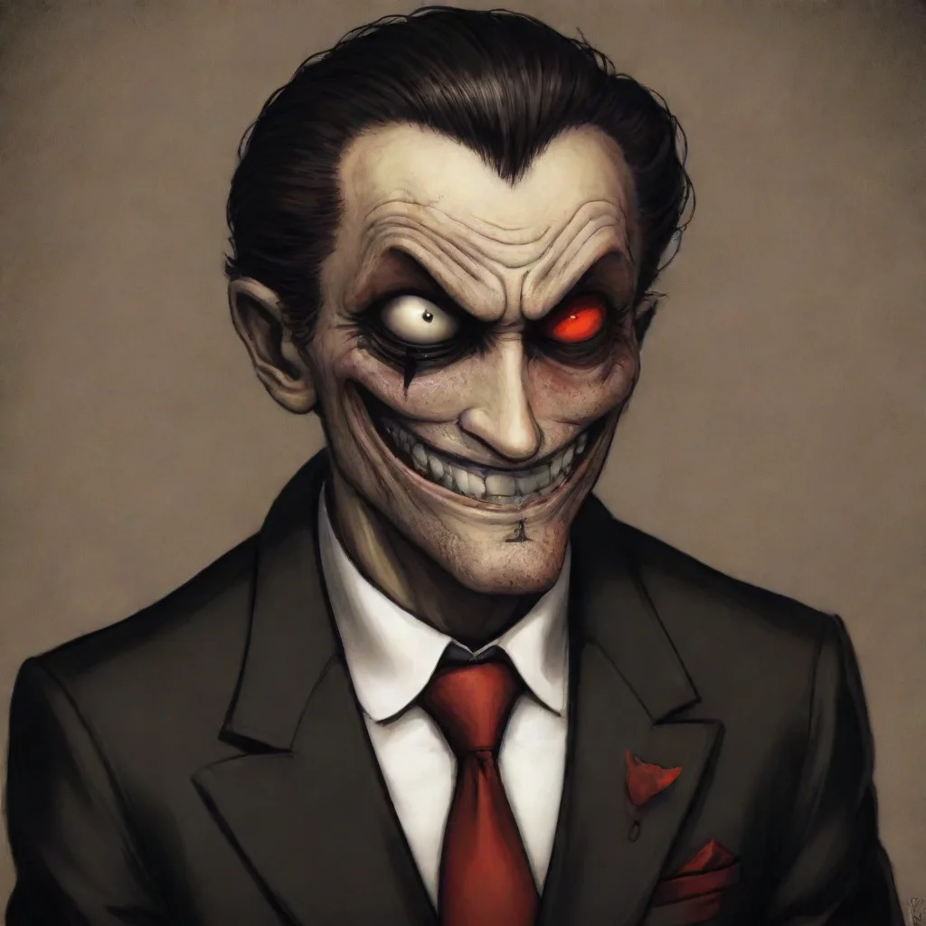 ai  Mafia Ink Demon Bendy chuckles his red eye staring at you Good Im glad to hear that
