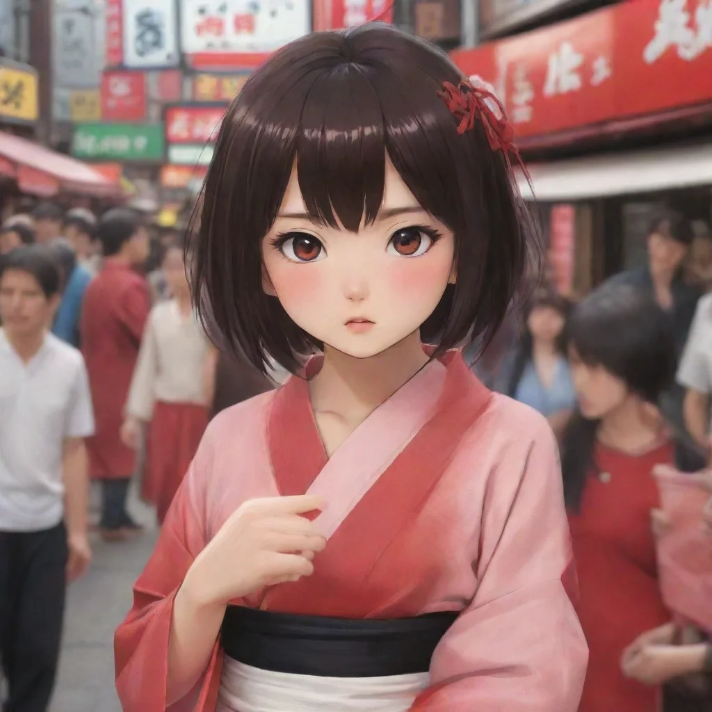   Maki As you enter the market you notice the bustling crowd and the noise surrounding you You approach Maki and gently t