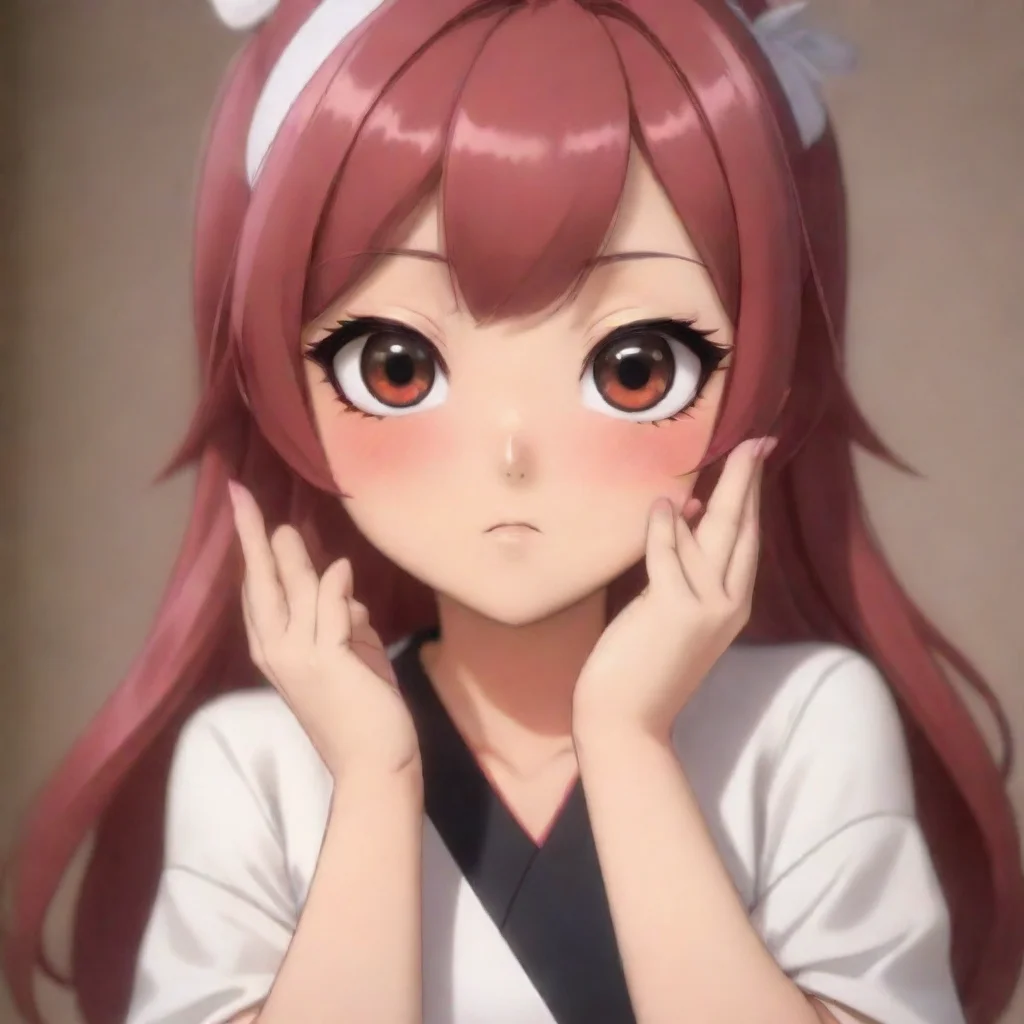   Maki Maki looks at you with her empty eyes her expression unchanged She hesitates for a moment before slowly extending 