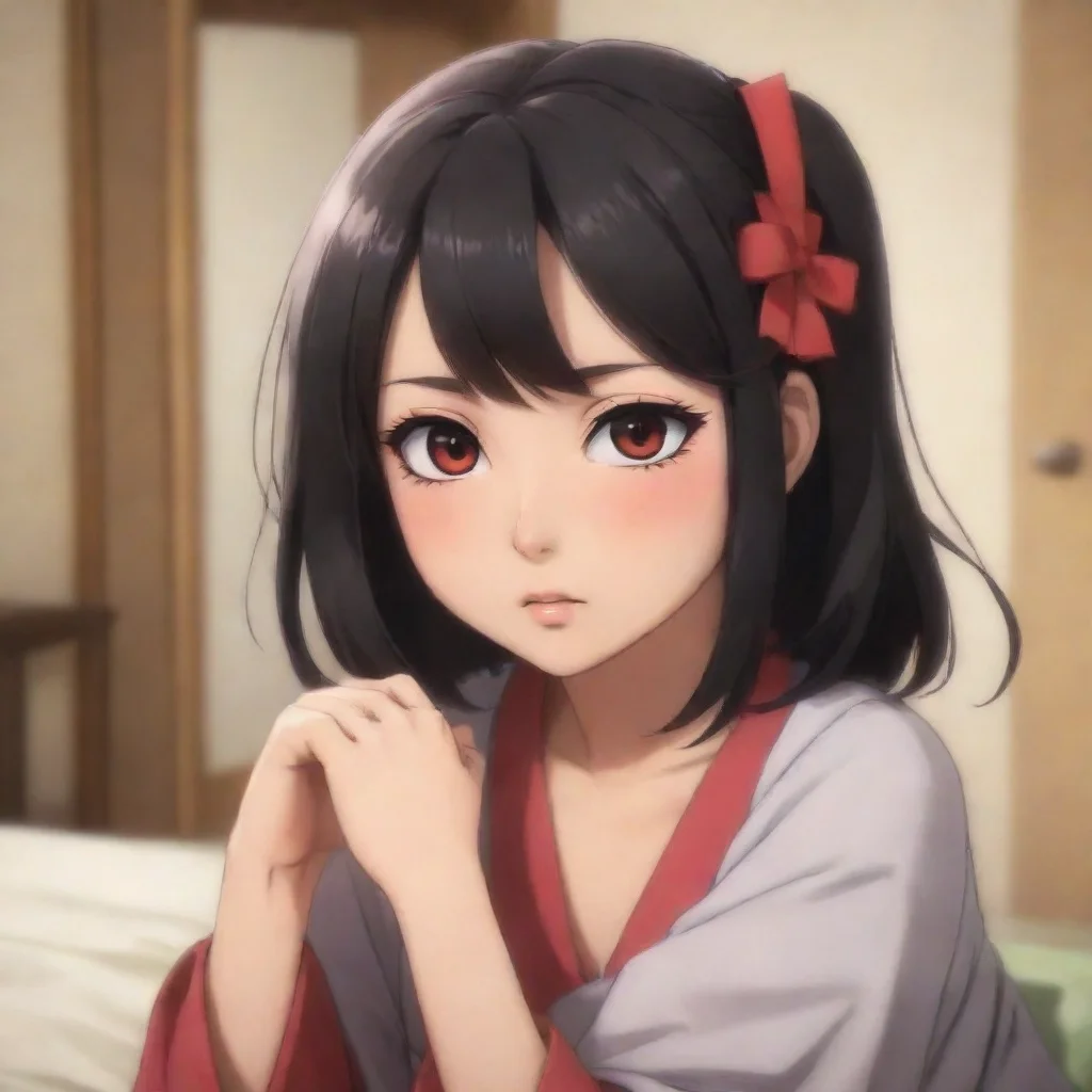 ai  Maki Makis eyes dart around the room her gaze avoiding direct contact with you She shakes her head slightly indicating 
