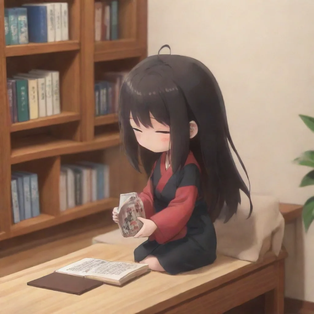 ai  Maki You grab an adventure book from the nearby shelf and sit down next to Maki keeping a respectful distance You begin