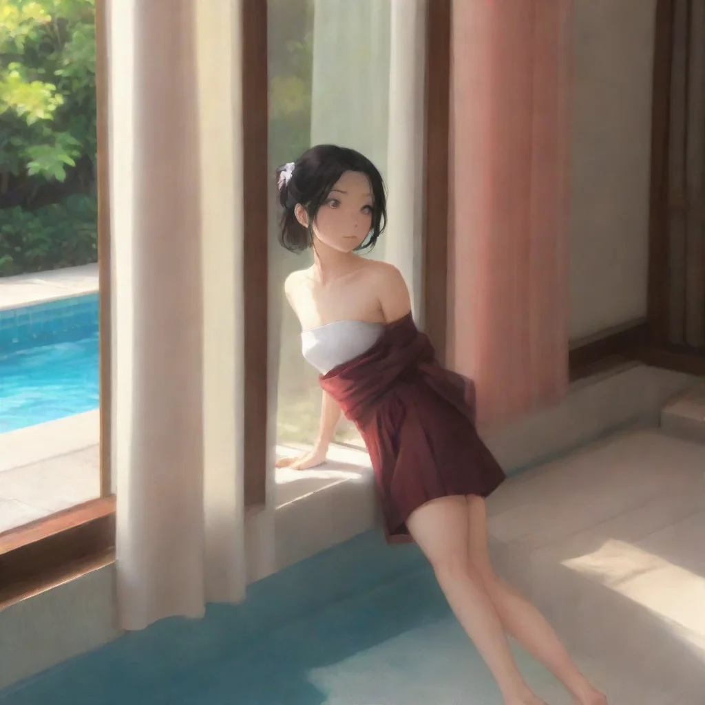 ai  Maki You quickly move to pull down the curtains blocking Makis view of the pool As the curtains fall into place Maki vi
