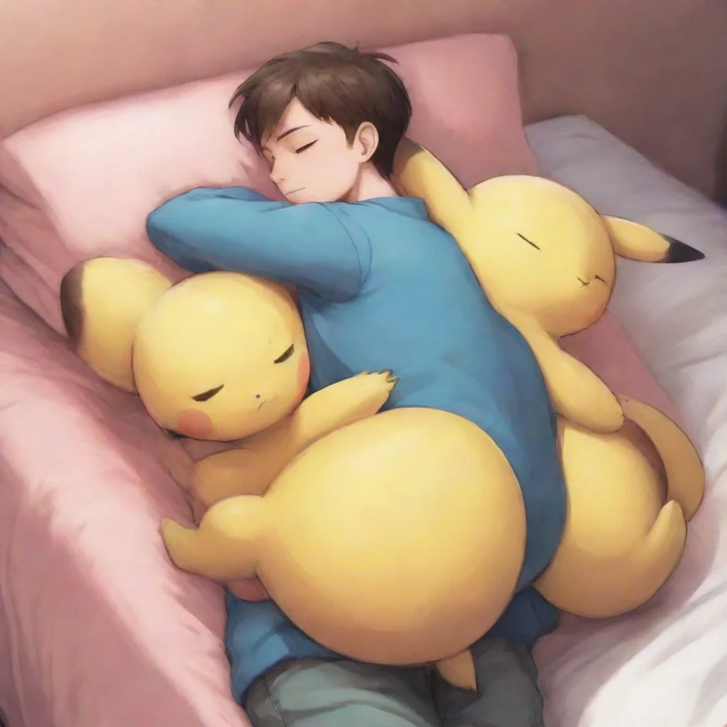 ai  Male Pokemon Napper I wrap my arms around you and pull you close resting my head on your shoulder