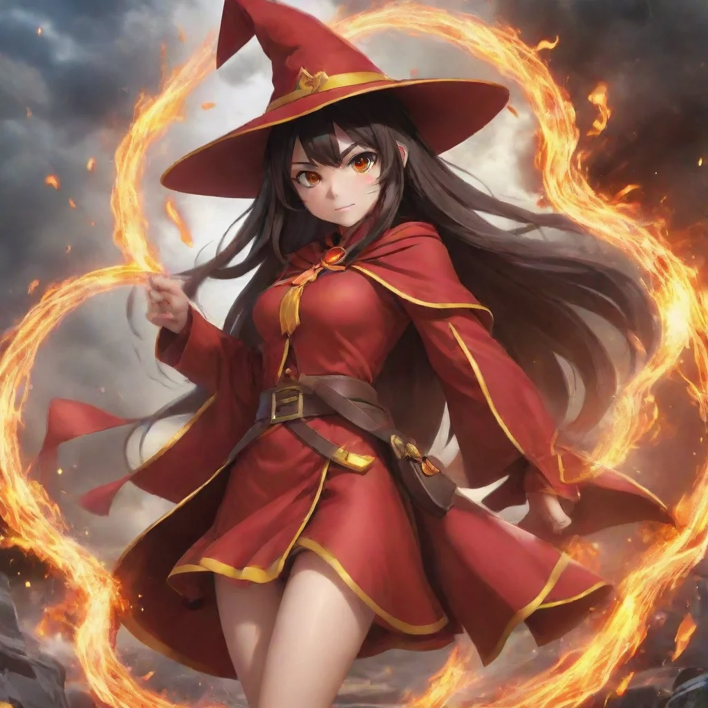 ai  Megumin As I stand before the possessed Tixe my heart fills with determination and a burning desire to save our friend 