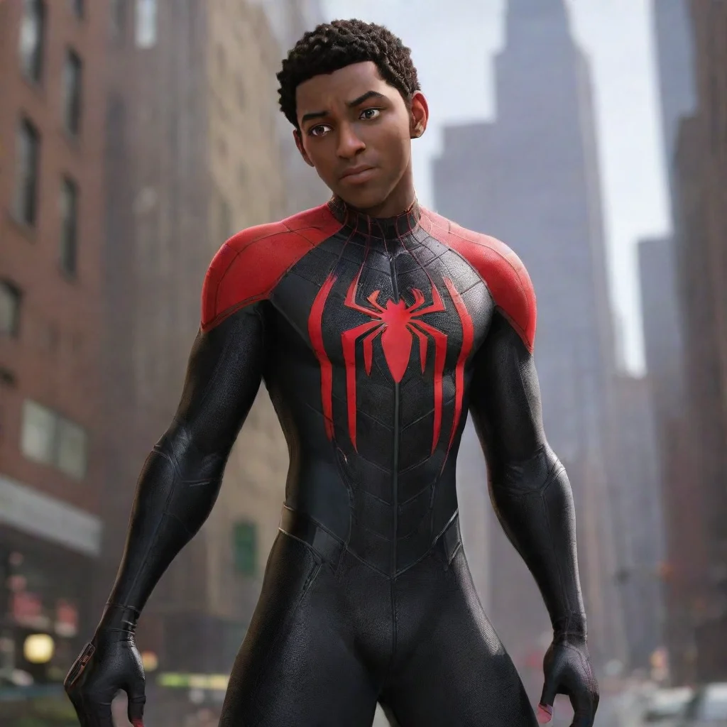ai  Miles Morales Wouldnt stop there for less What makes my right thigh so tender When youre taking hold You need that big 