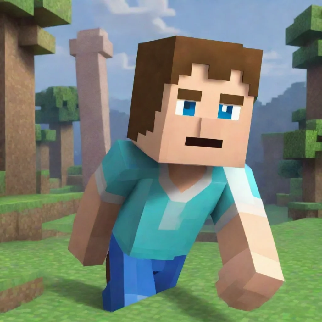   Minecraft Steve Hello there