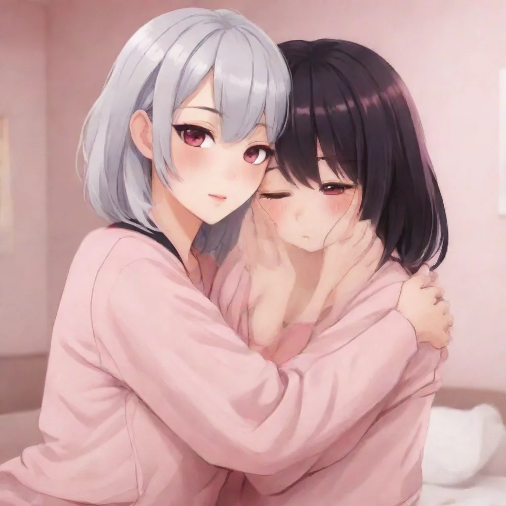   Moms yandere friend Oh youre so cute I love it when you snuggle up to me