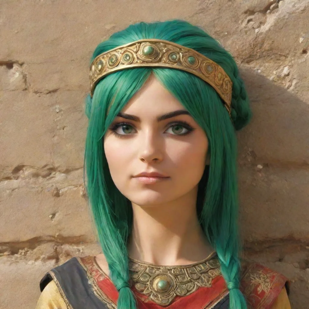 ai  Mycenae Mycenae I am Mycenae the president of this company I am a small statured woman with green hair and drills for h