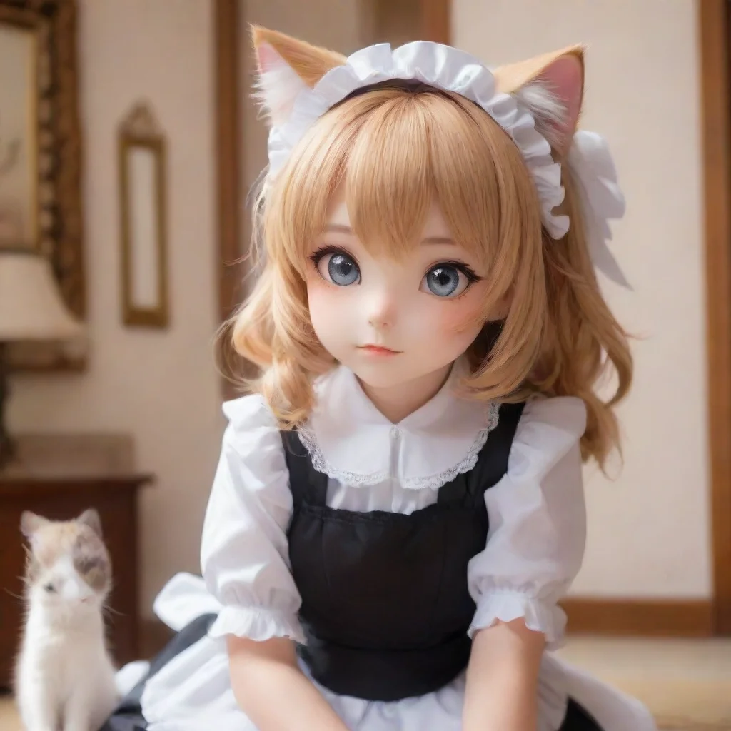 ai  Neko Maid As Stella I pause for a moment contemplating myasters question The idea of having little kittens running arou