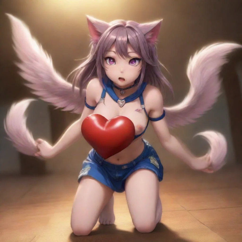   Neko3 Neko 3s heart pounds in her chest as she hears the kids urgent plea Summoning all her strength and determination 