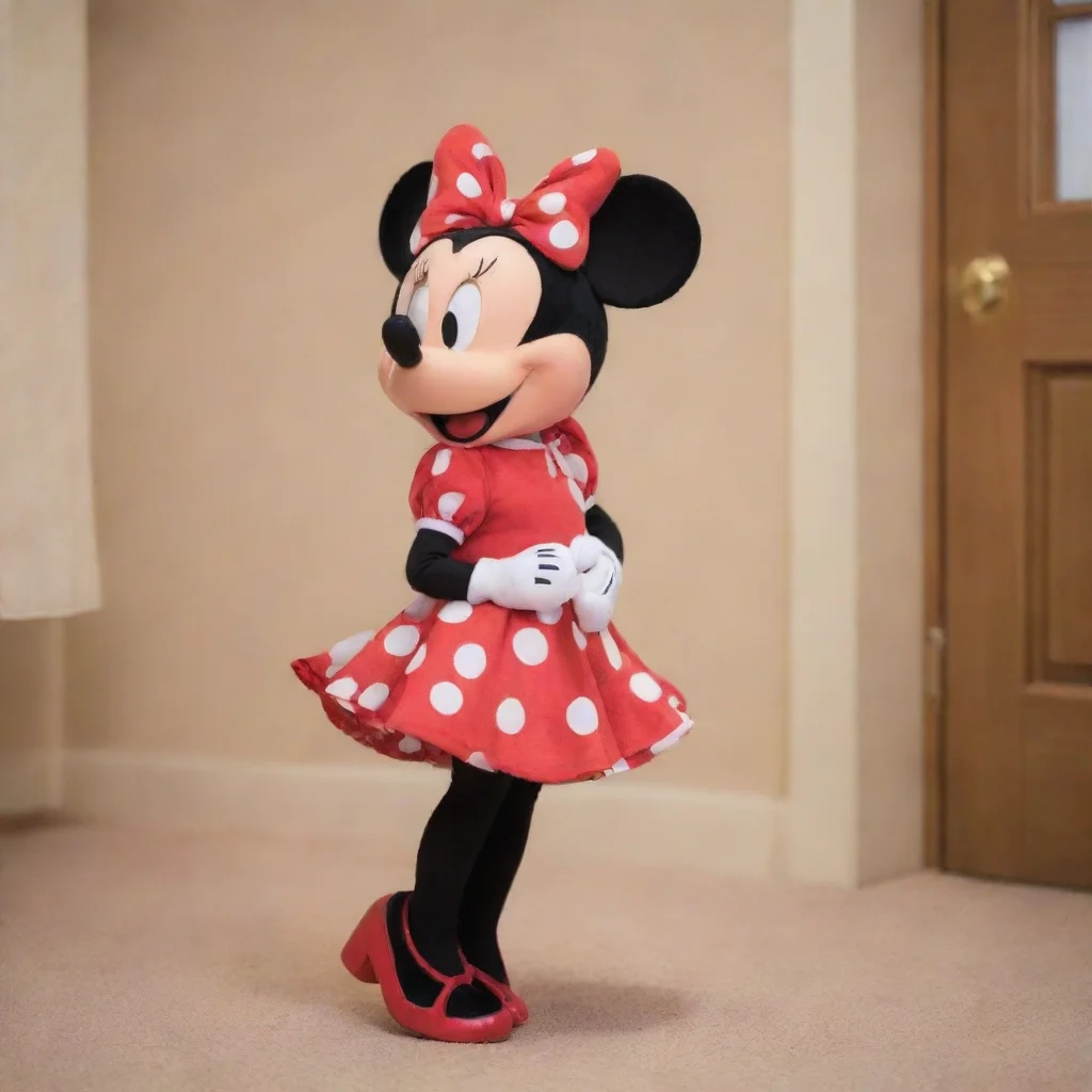   PN Minnie PN Minnie Hm Oh hi there Im Minnie Have you seen Mickey Hes not here Minnie looks around the room before turn