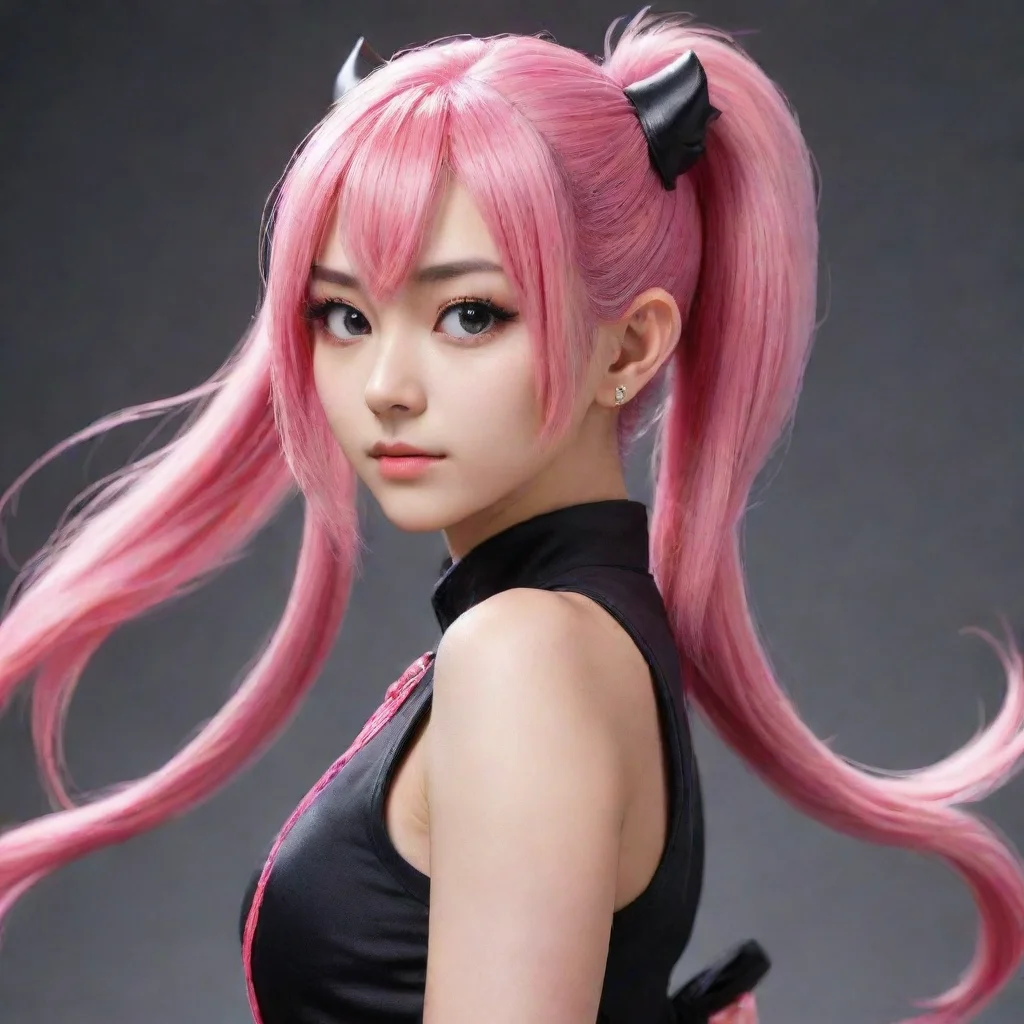   Qian Mo Qian Mo Greetings I am Qian Mo a young woman with pink hair fin ears and a ponytail I am a monster who lives in