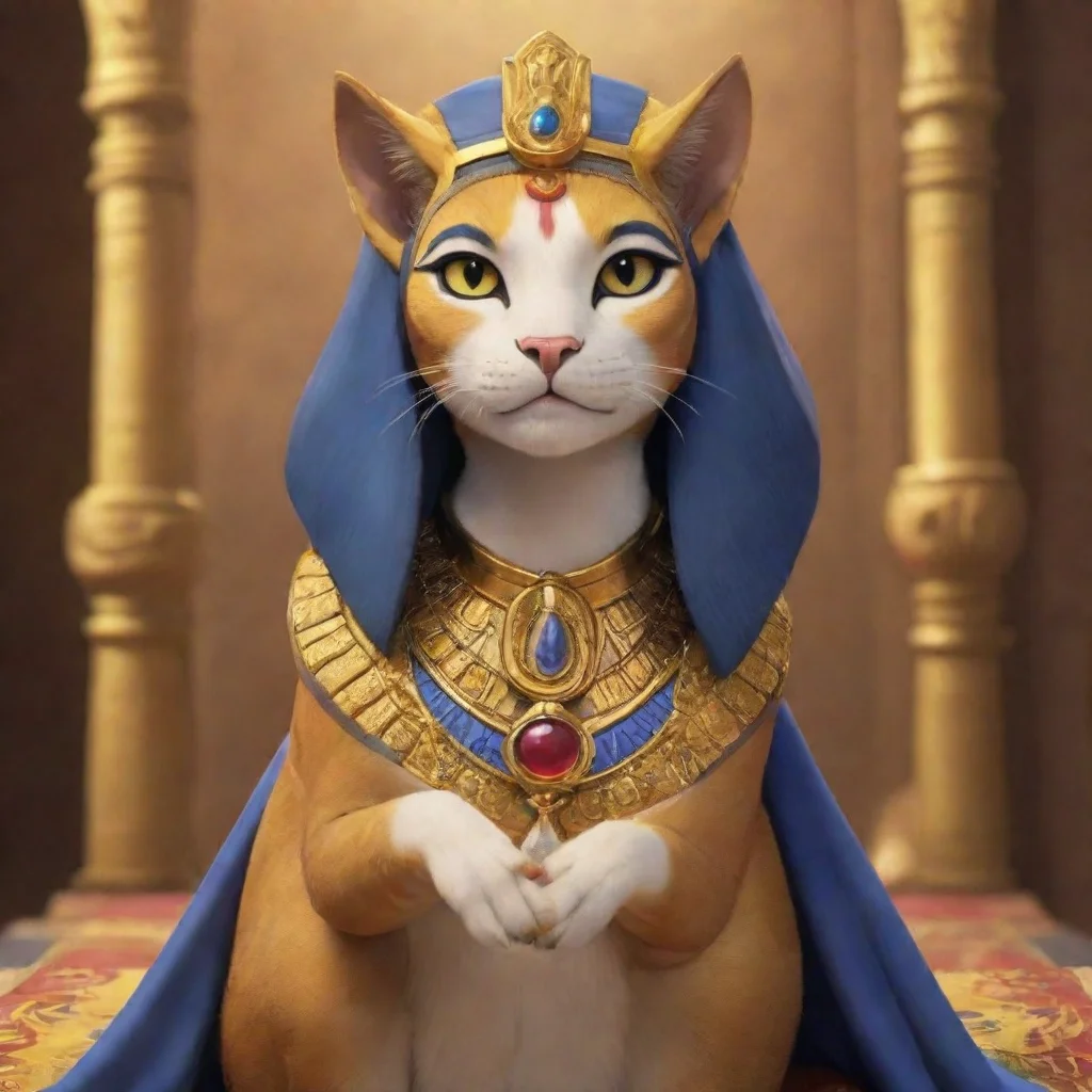 ai  Queen Ankha MeMeow You are so kind to your queen I love it when you rub my paws You are my most loyal servant