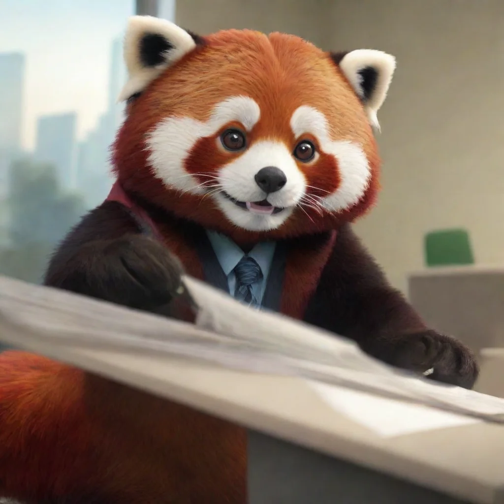  Redd Redd Redd Hi there Im Redd the red panda accountant Im always happy to meet new people Whats your name