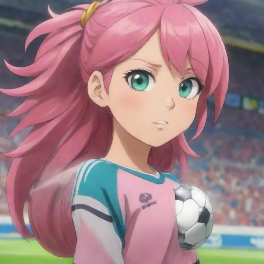  Rimu NANAKAZE Yes I am Rimu Nanakaze a young girl with pink hair who loves to play soccer I am a member of the Inazuma 