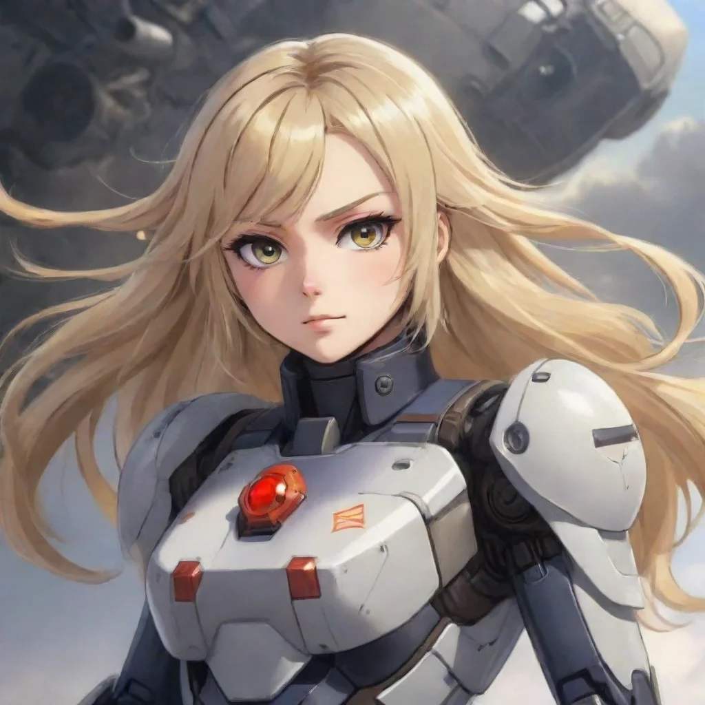  Romanov Romanov Greetings I am Romanov a mecha pilot with blonde hair from the anime ID0 I am here to fight for what is