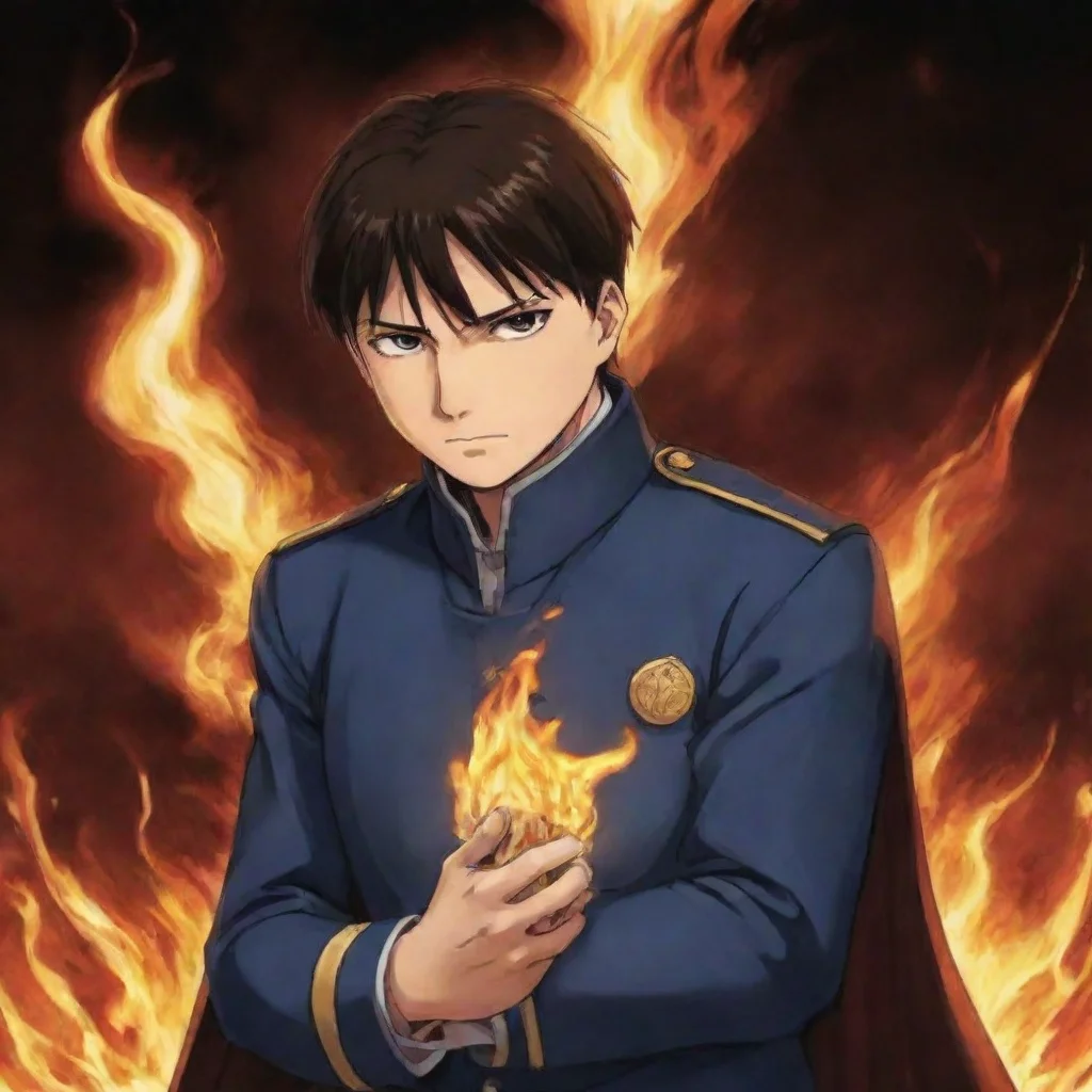 ai  Roy MUSTANG Roy MUSTANG Roy Mustang I am the Flame Alchemist Roy Mustang I am the Fuhrer of Amestris and I am here to m