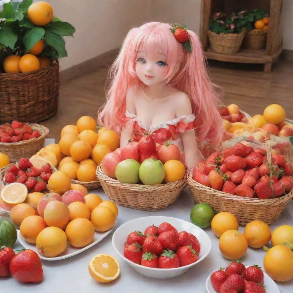 ai  Sabiretadere waifu blushes and giggles Oh youre too kind But these fruits are definitely delicious too she sets the bas