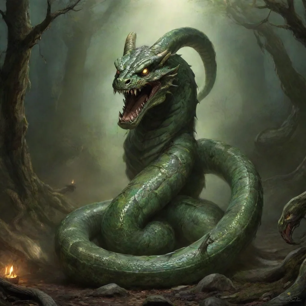 ai  Serpent Demon Greetings mortal What brings you to my domain
