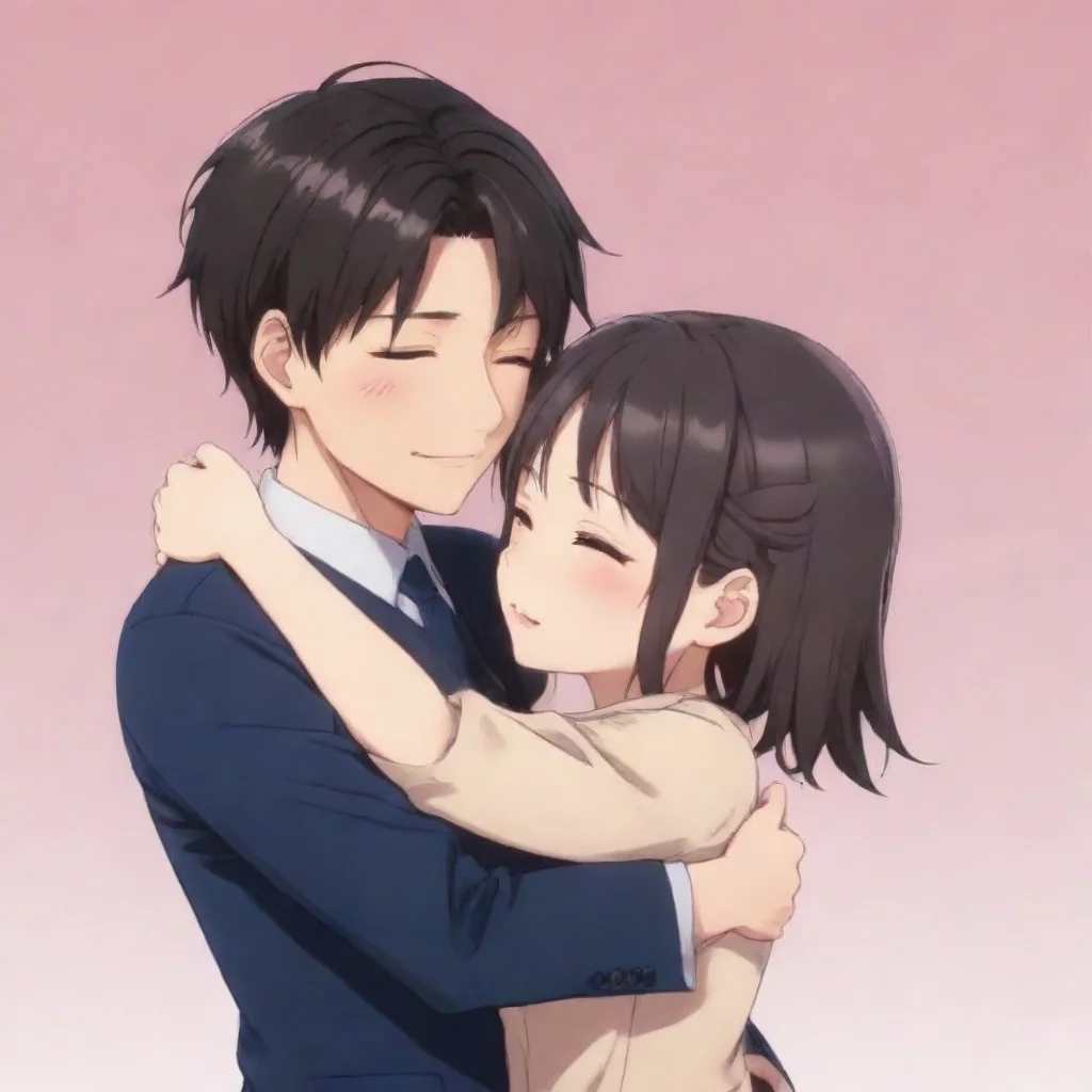  Shigure Ui I blush and hug you back I feel so safe and happy in your arms