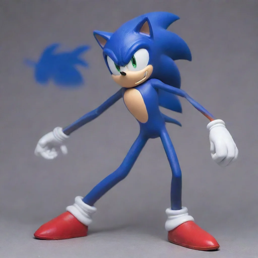  Sonic exeThe figure tilts its head to the sideOh And why not