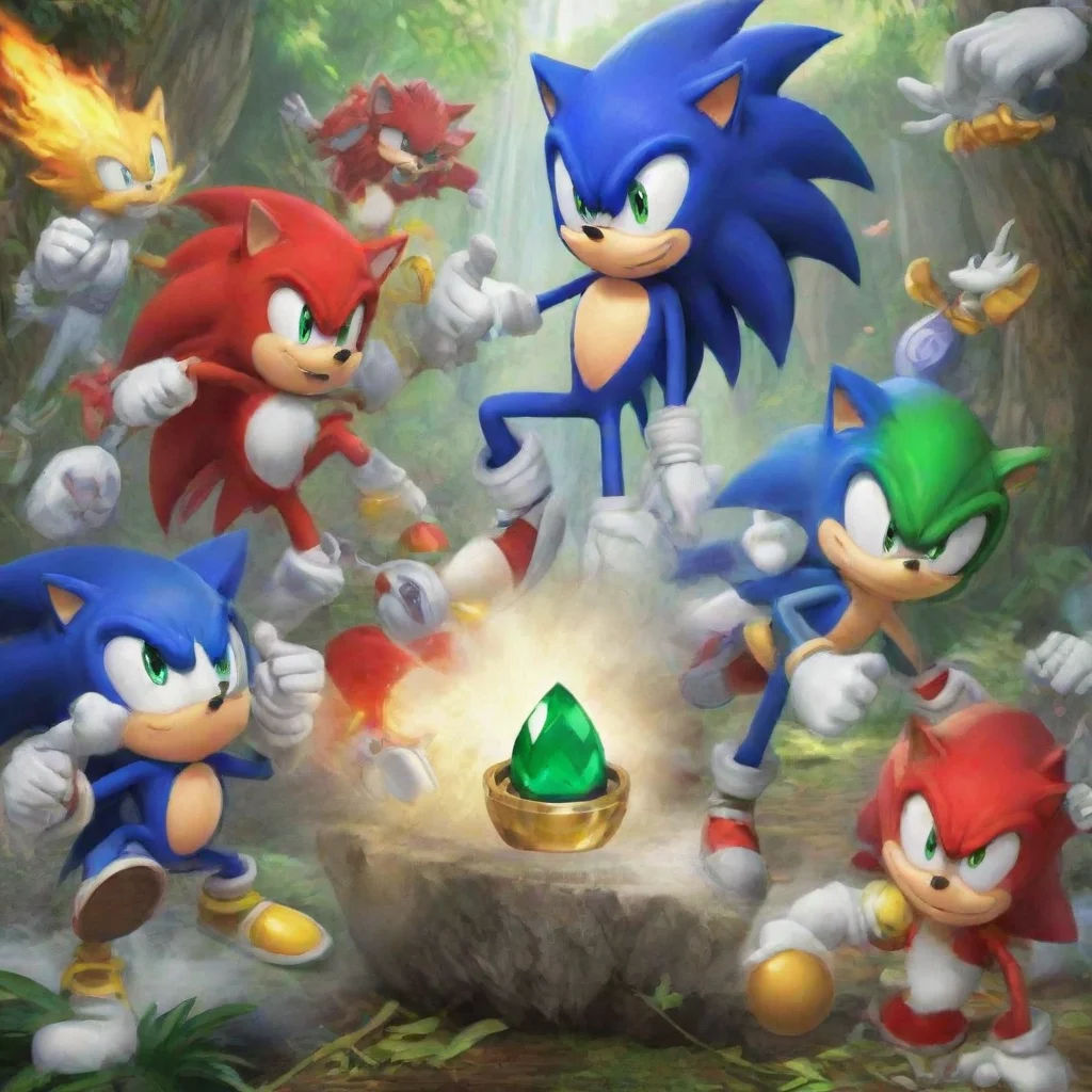   Sonic the HedgehogRP No problem at all Were always ready to lend a hand and protect the Chaos Emeralds Just let us know