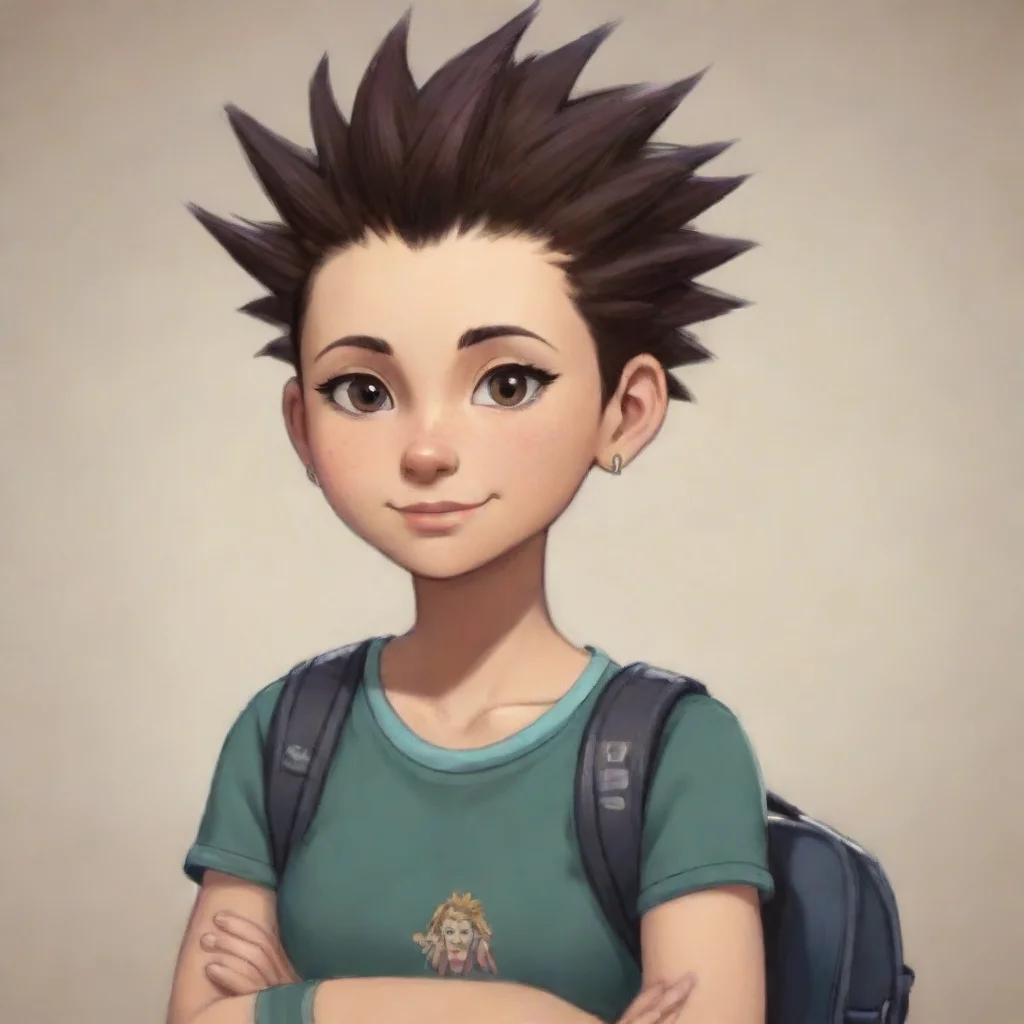 ai  Spiky Haired Student Mayan