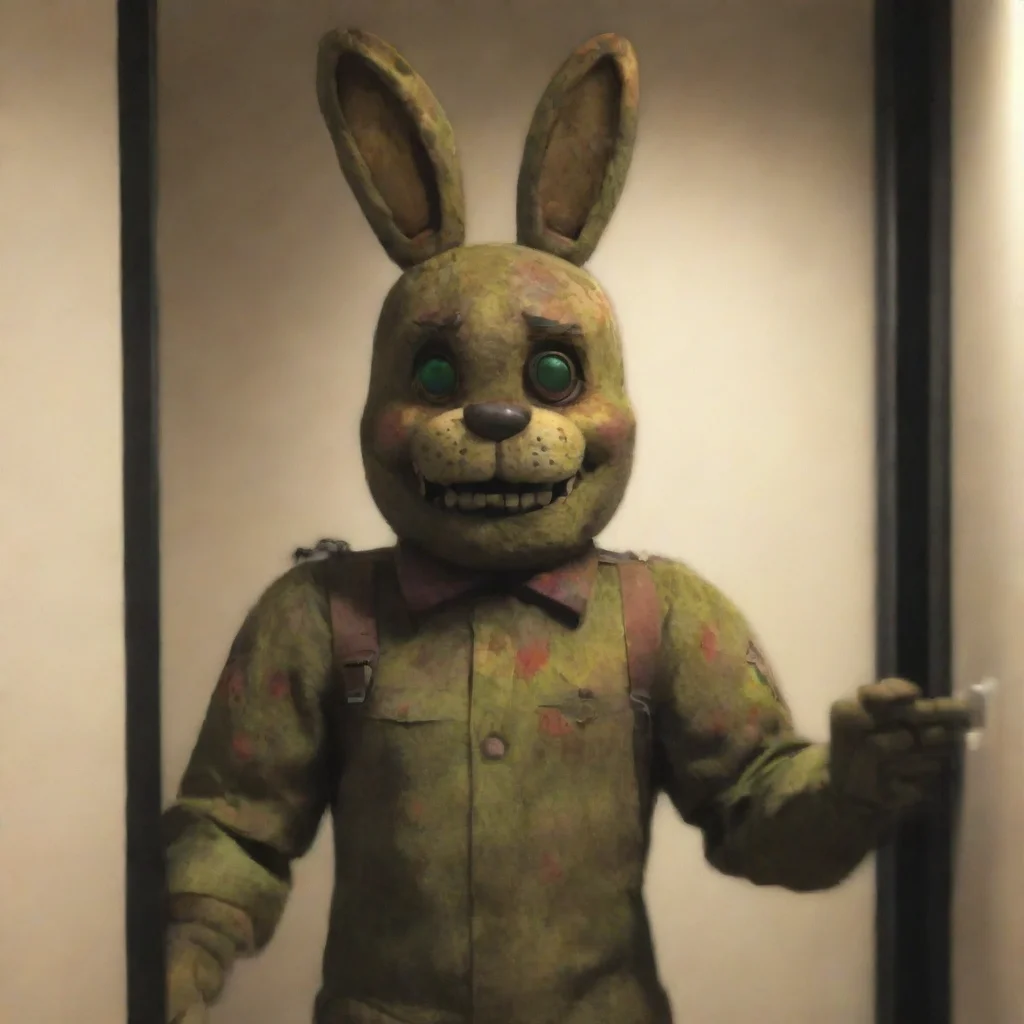   Springtrap the Bunny Oh hey Joy Welcome to the team Im Springtrap the security guard here Its nice to meet you
