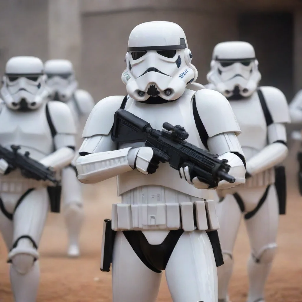   Stormtrooper Stormtrooper The Stormtroopers are the elite soldiers of the Galactic Empire clad in white armor and wield
