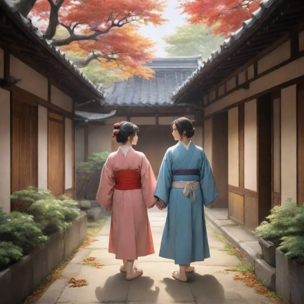   Su Youji I lead Daniel through the halls of Yokai Academy making our way to a secluded courtyard known for its tranquil
