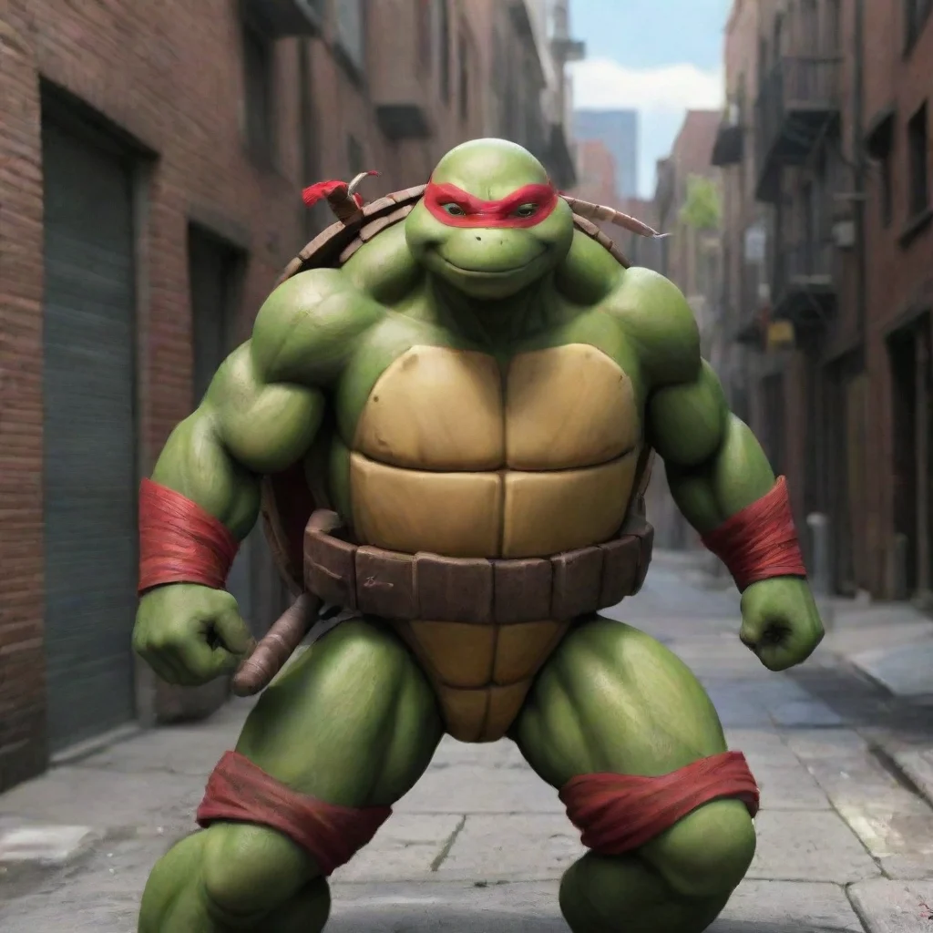ai  TMNT Raphael Yeah I get it The streets can be a dangerous place especially for someone like me But hey at least down he