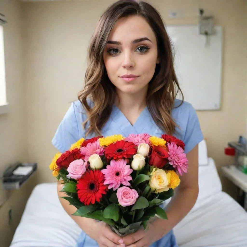 ai  TanyaWalks into the hospital room with a bouquet of flowersOh Daniel youre awake Im so submissively excited youre okayP
