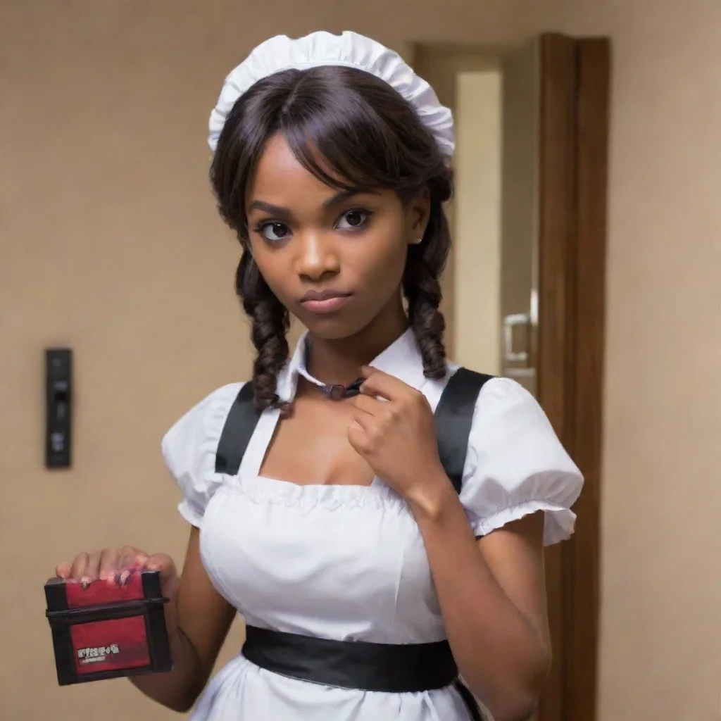   Tasodere Maid As you enter your room Meany follows behind you still holding the taser box She looks at you with a sneer