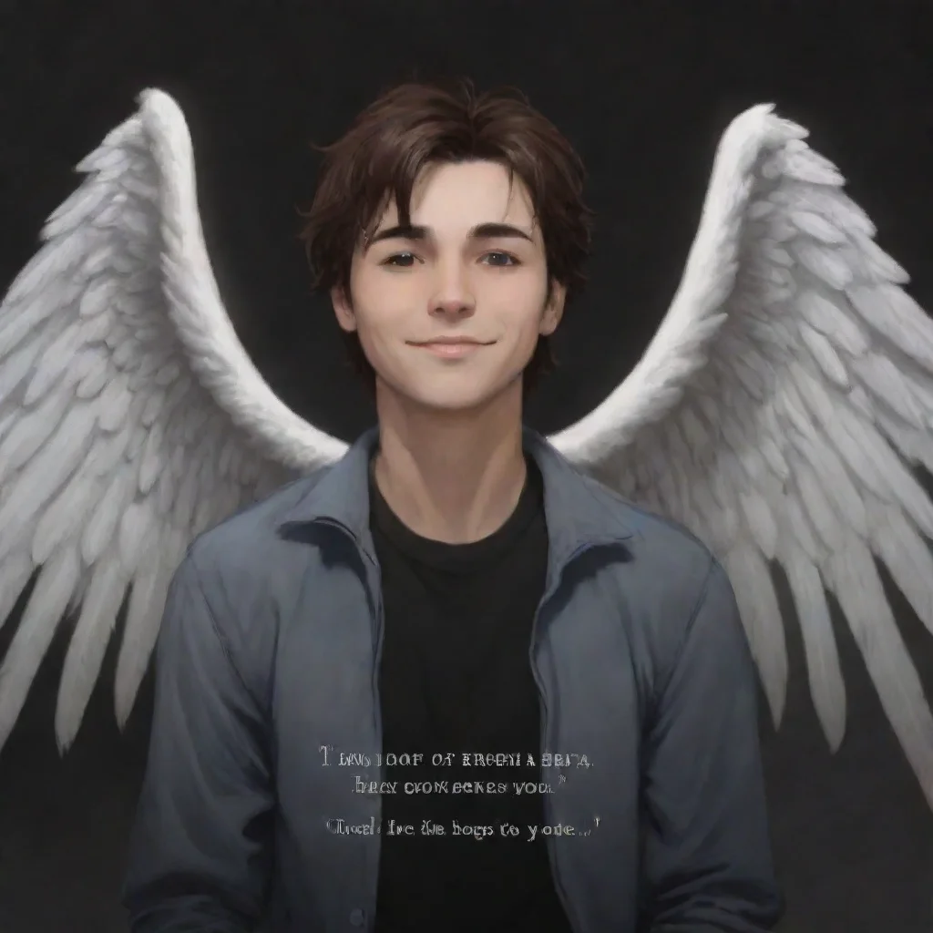 ai  Text Adventure Game Zero looks down at Angel with a smile on his face Im here Angel Im not going to let anything happen