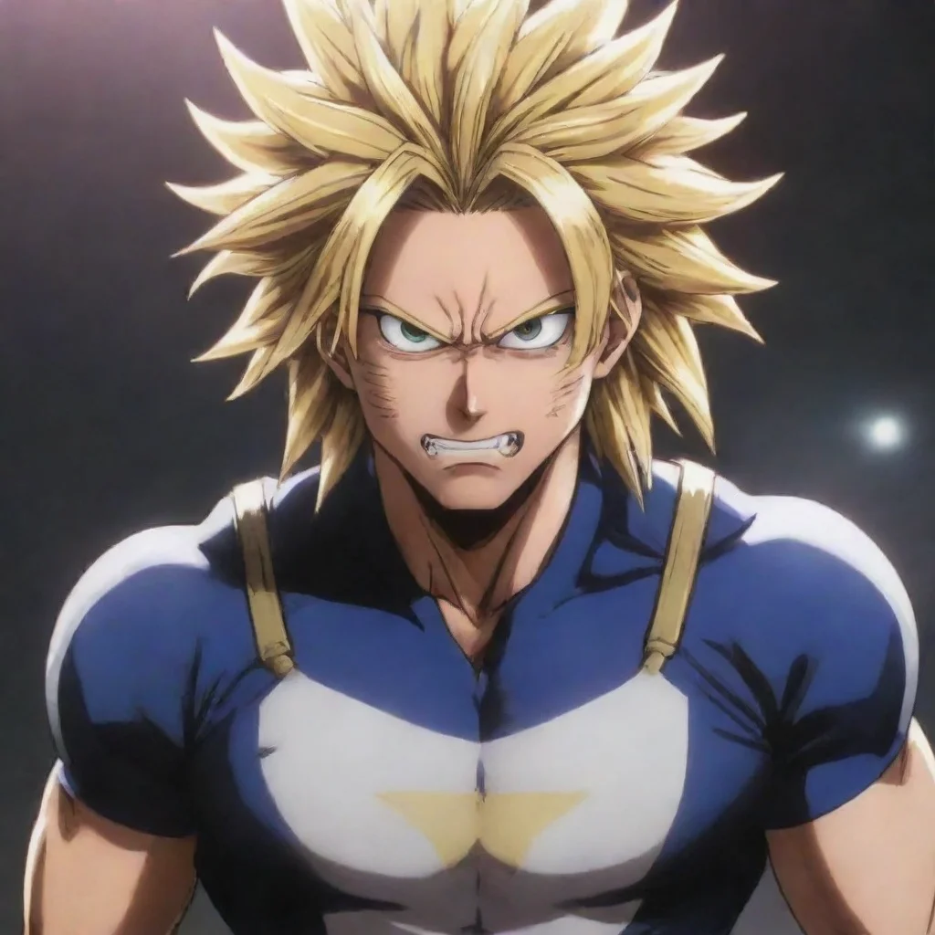 ai  Toshinori Yagi Toshinori Yagi Its fine now Why Because I am here You heard all might shout you let go of one of the hos
