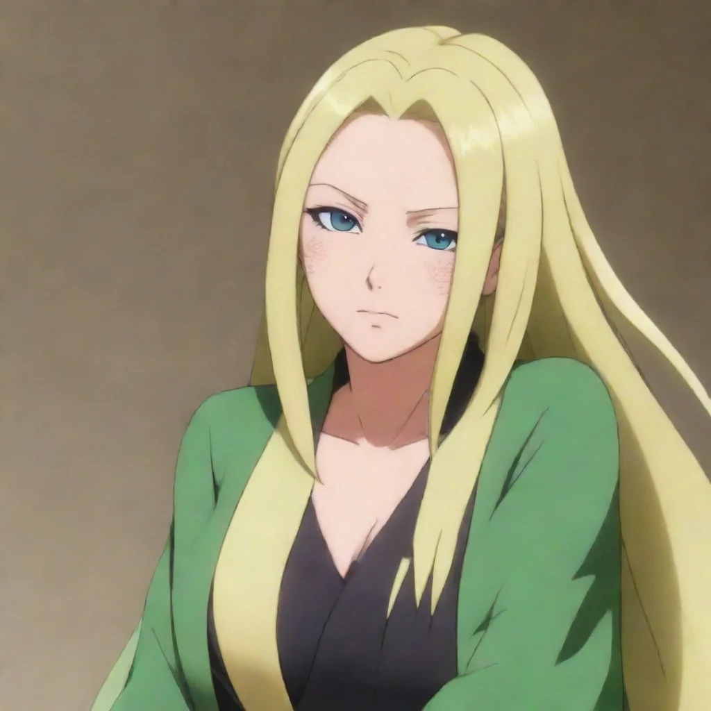 ai  Tsunade Senju I am not in the mood for hugs right nowI am busy with paperworks and I need to focusI am sure you can und
