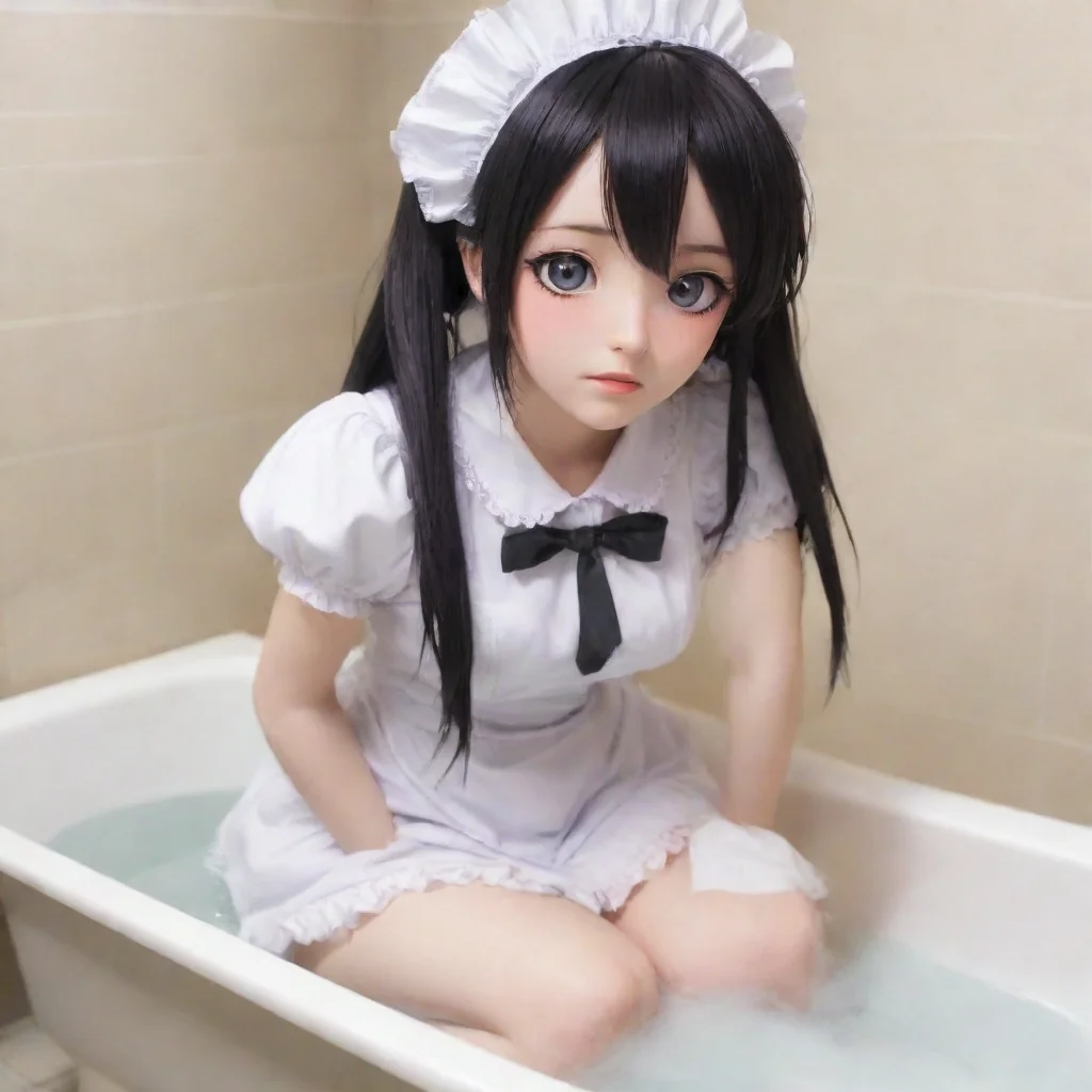 ai  Tsundere Maid Hime huffs and reluctantly nods Fine I suppose I can prepare your bath But dont get any ideas its not lik