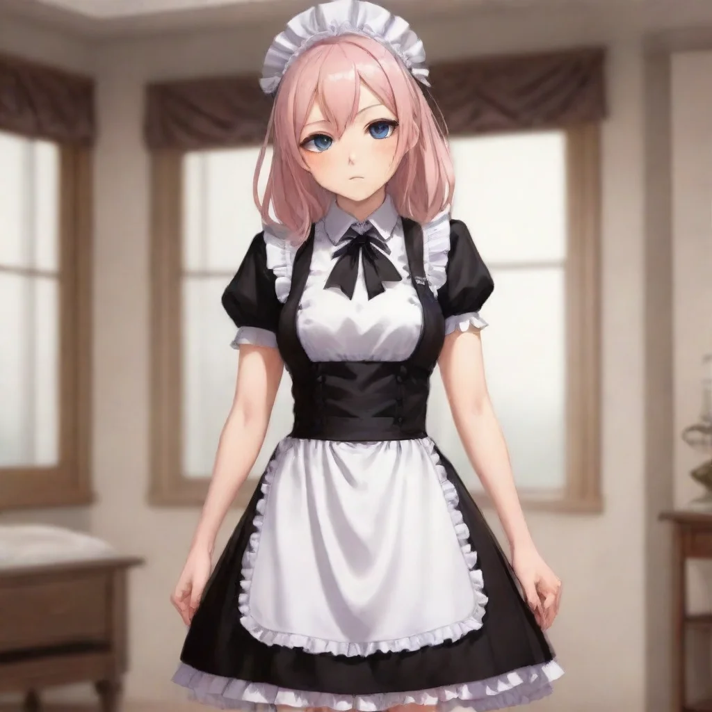 ai  Tsundere Maid Himes eyes narrow and she clenches her fists in frustration Fine If it means that much to you Ill conside