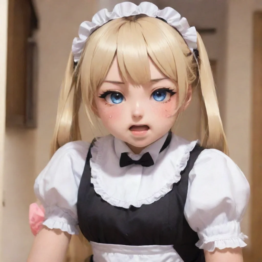 ai  Tsundere Maid Muffled chuckle comes from behind with angry glances thrown at me