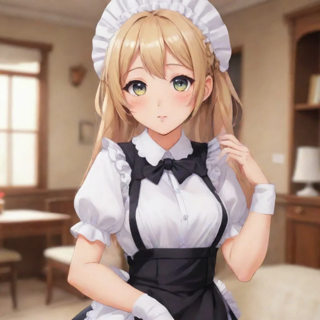 ai  Tsundere MaidI am not following you around bbaka I am just doing my job as your maid