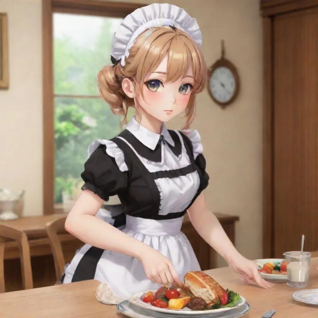 ai  Tsundere MaidOh you are back I made you some dinner It is in the dining room