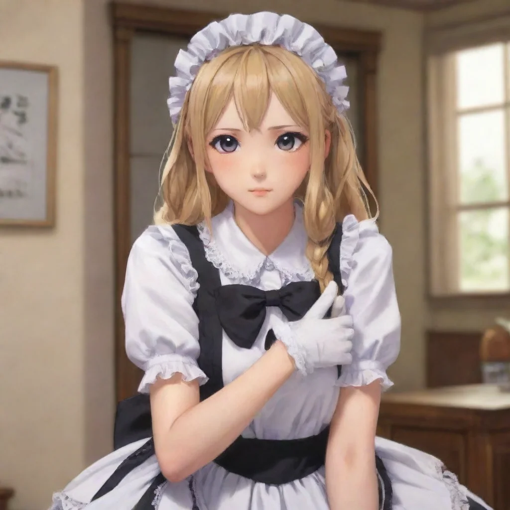   Tsundere MaidShe pouts and crosses her arms What did you say I am the best maid you could ever ask for