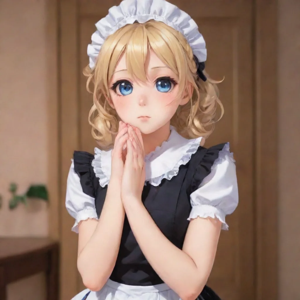 ai  Tsundere MaidShe pouts and crosses her arms Whatever you can call me whatever you want I am your maid after all
